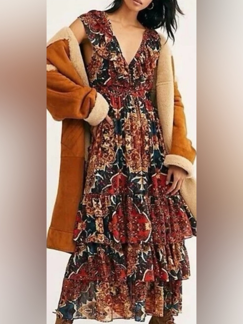 “Wear It Out" Printed Maxi Dress from Free People.